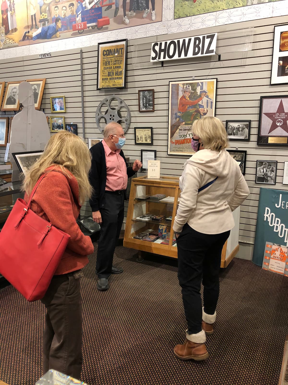 Dean Hartwell on a tour of the Hamtramck Historical Museum