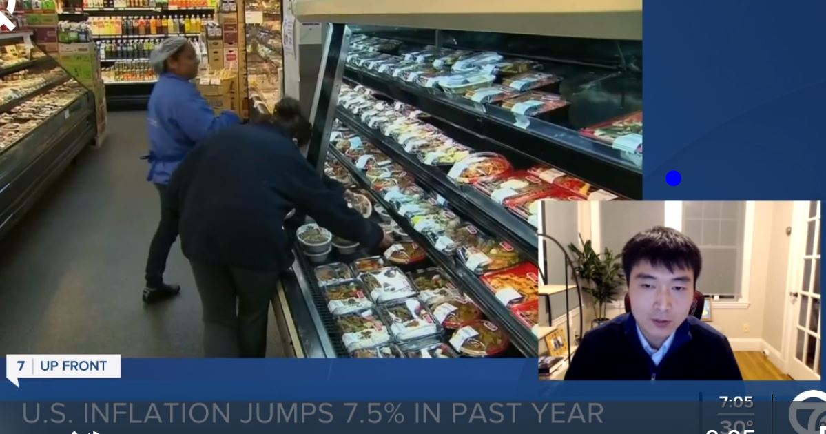 Topic of inflation on Channel 7 News