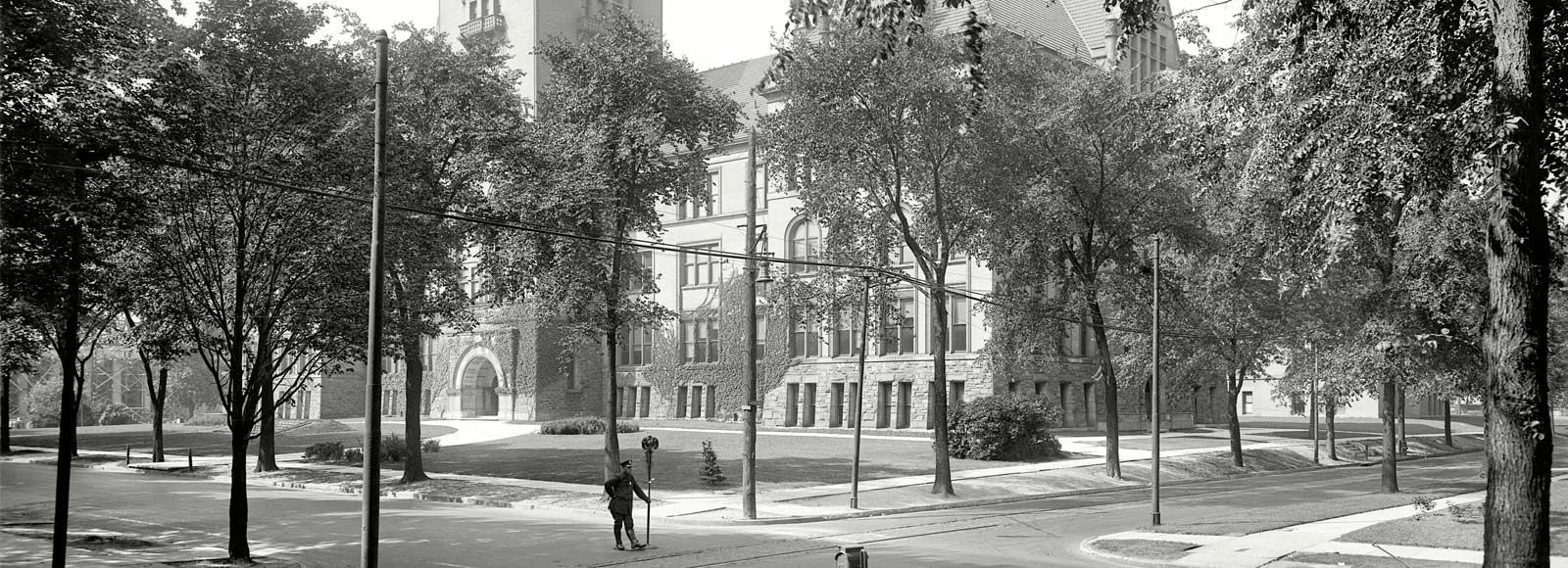 Old Main, Midtown Detroit, in the early 1900s