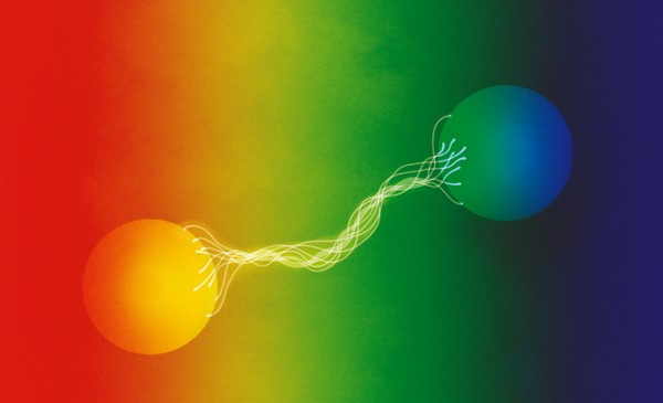 An image of two entangled photons